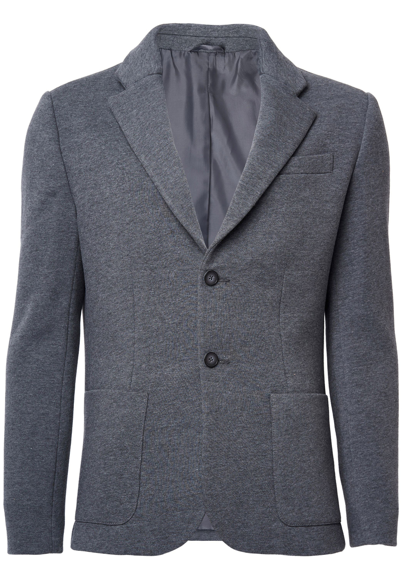 Weiches Sweat Sakko, grau Detailansicht 2