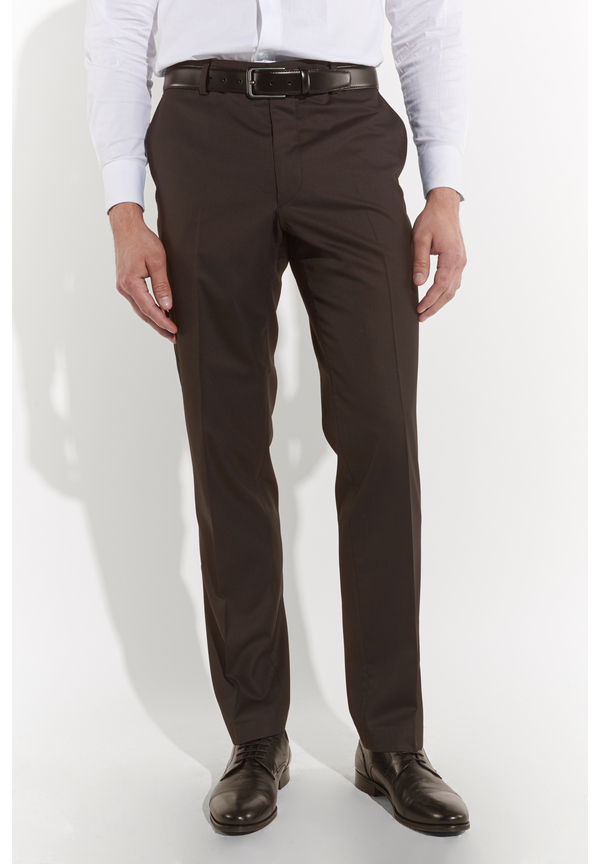 Anzug Regular Fit elastisch, Brown Detailansicht 2