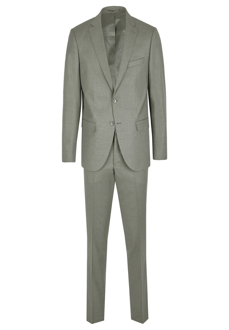 Anzug Regular Fit elastisch, Khaki 