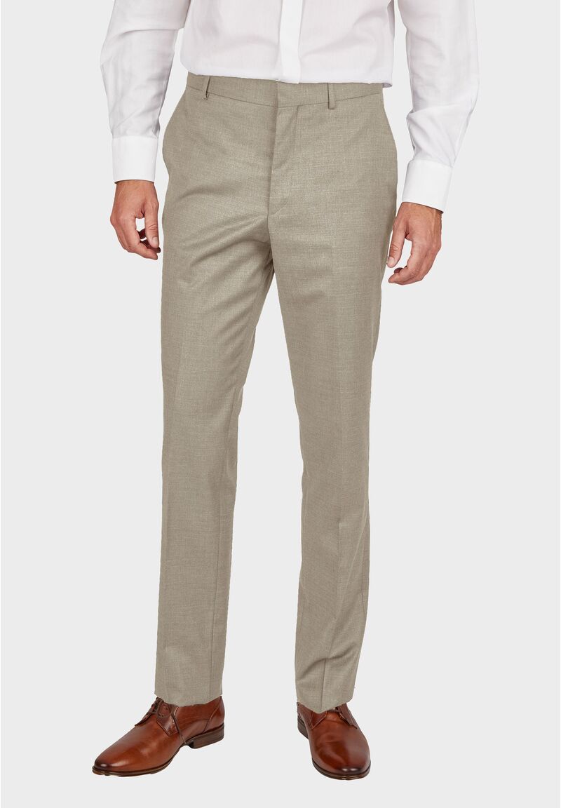 Anzug Regular Fit elastisch, Beige