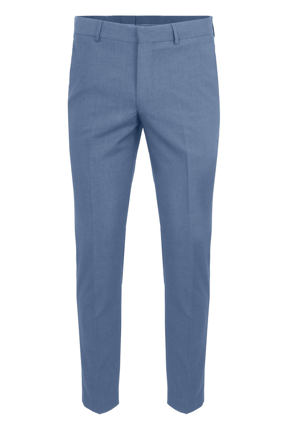 Anzughose Stoffhose Slim Fit Business, Hellblau Detailansicht 2