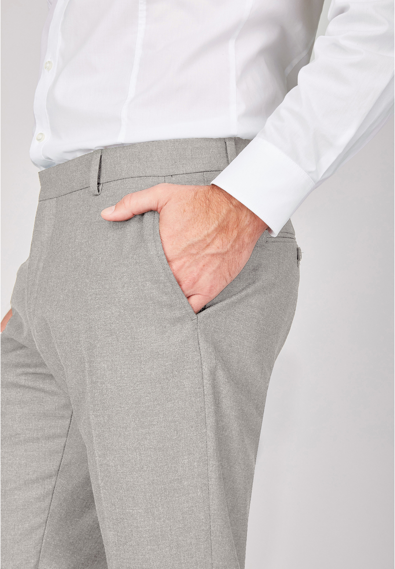 Anzughose Stoffhose Slim Fit Business, Sand Detailansicht 1