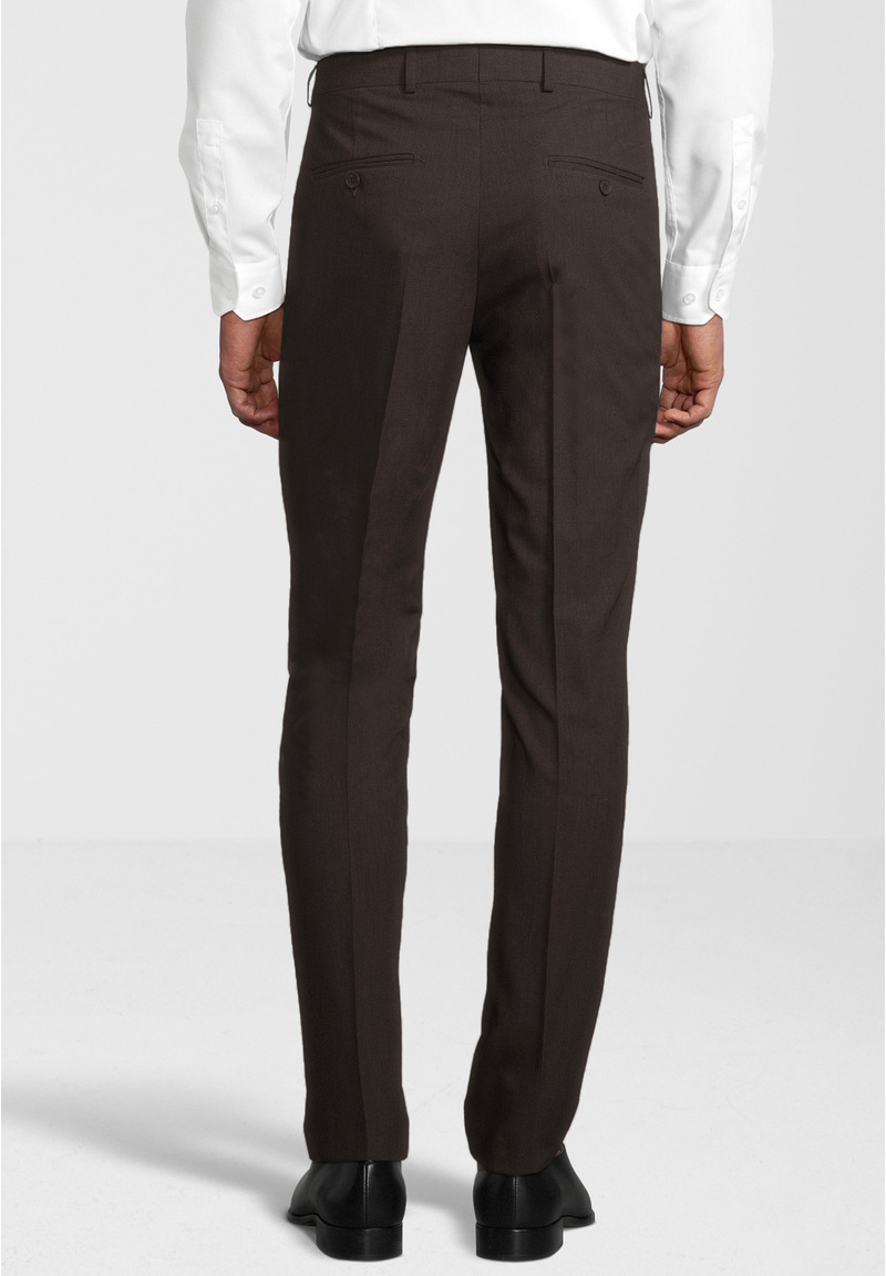 Business Anzug 3-teilig Dreiteiler mit Weste, braun