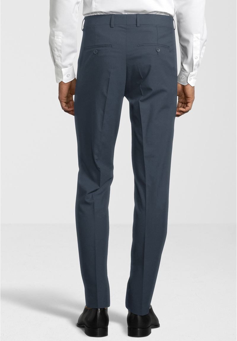 Business Anzug 3-teilig Dreiteiler mit Weste, graublau