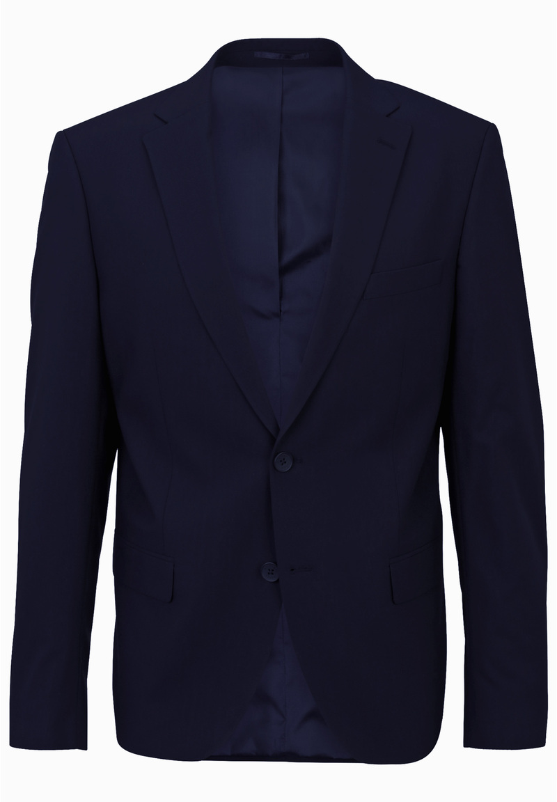 Designer Business Sakko Slim Fit, Blau Detailansicht 2