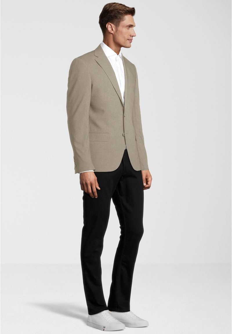 Designer Business Sakko Slim Fit, Sand Detailansicht 1