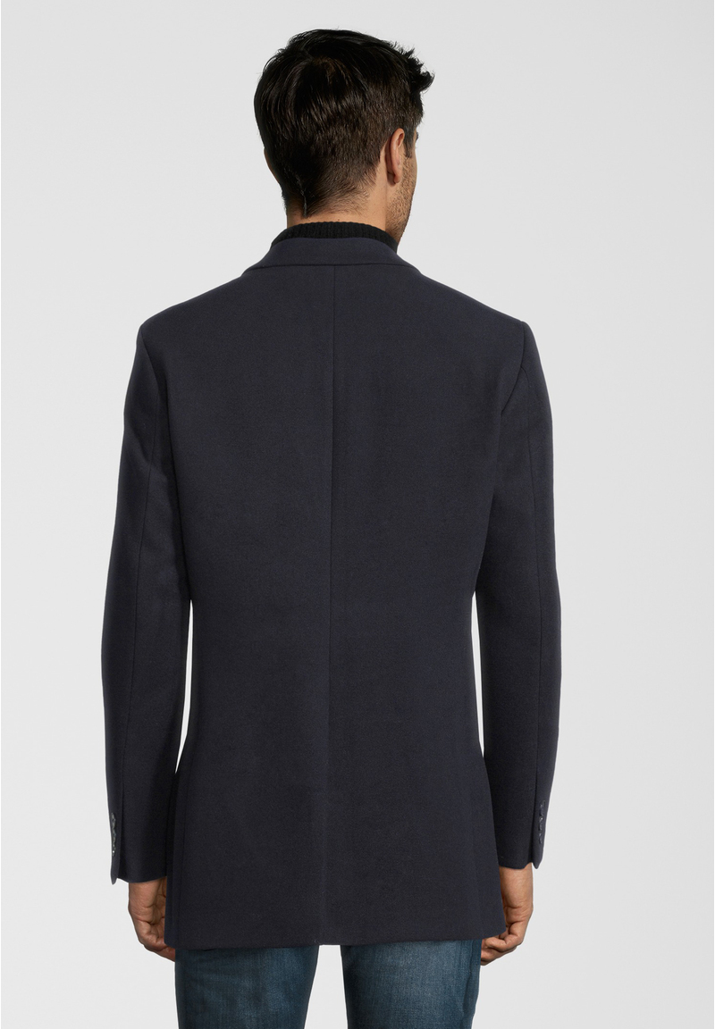 Wolljacke zweireihig, Marine Rückansicht