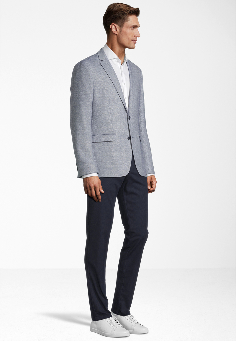 Sakko Leinen-Mix, hellblau Detailansicht 1