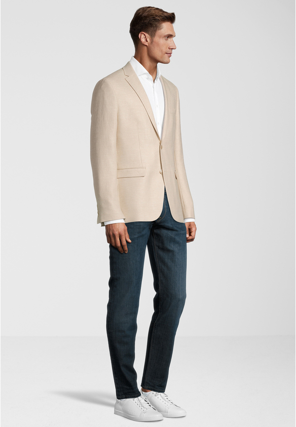 Sakko Leinen-Mix, sand Detailansicht 1