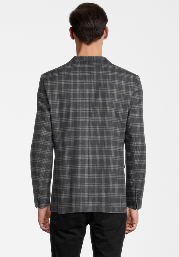 Sakko Karo, marine kariert Rückansicht