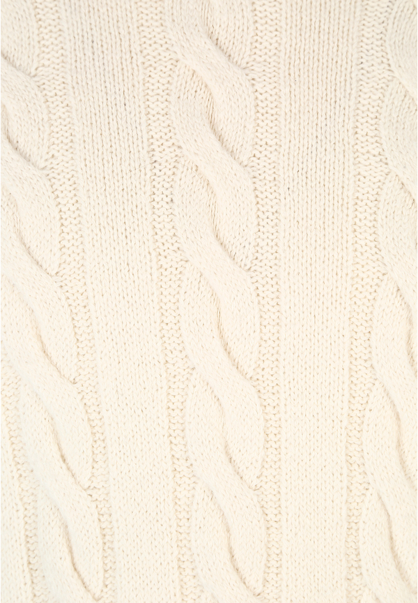 Pullover Zopfmuster Soft Touch, creme Detailansicht 2