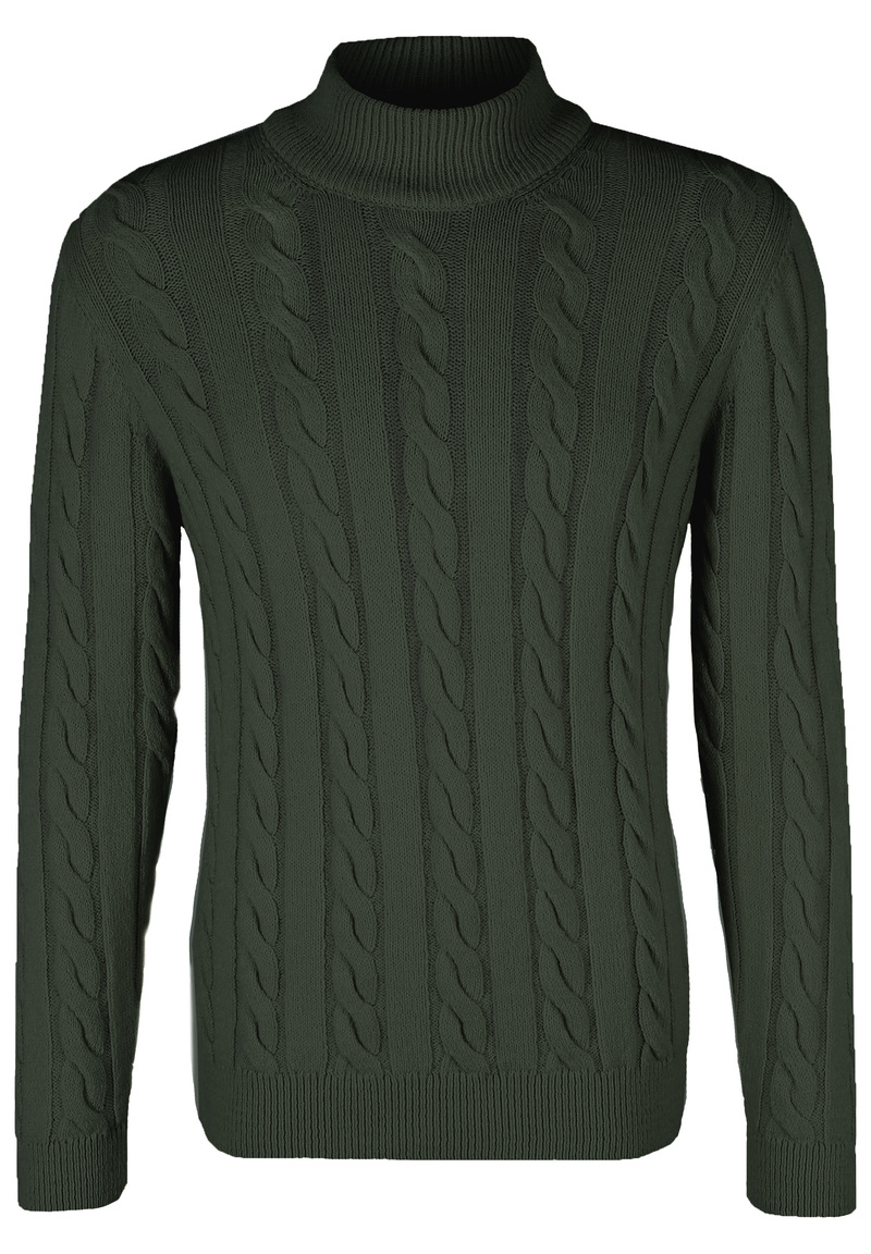 Pullover Zopfmuster Soft Touch, khaki Detailansicht 2