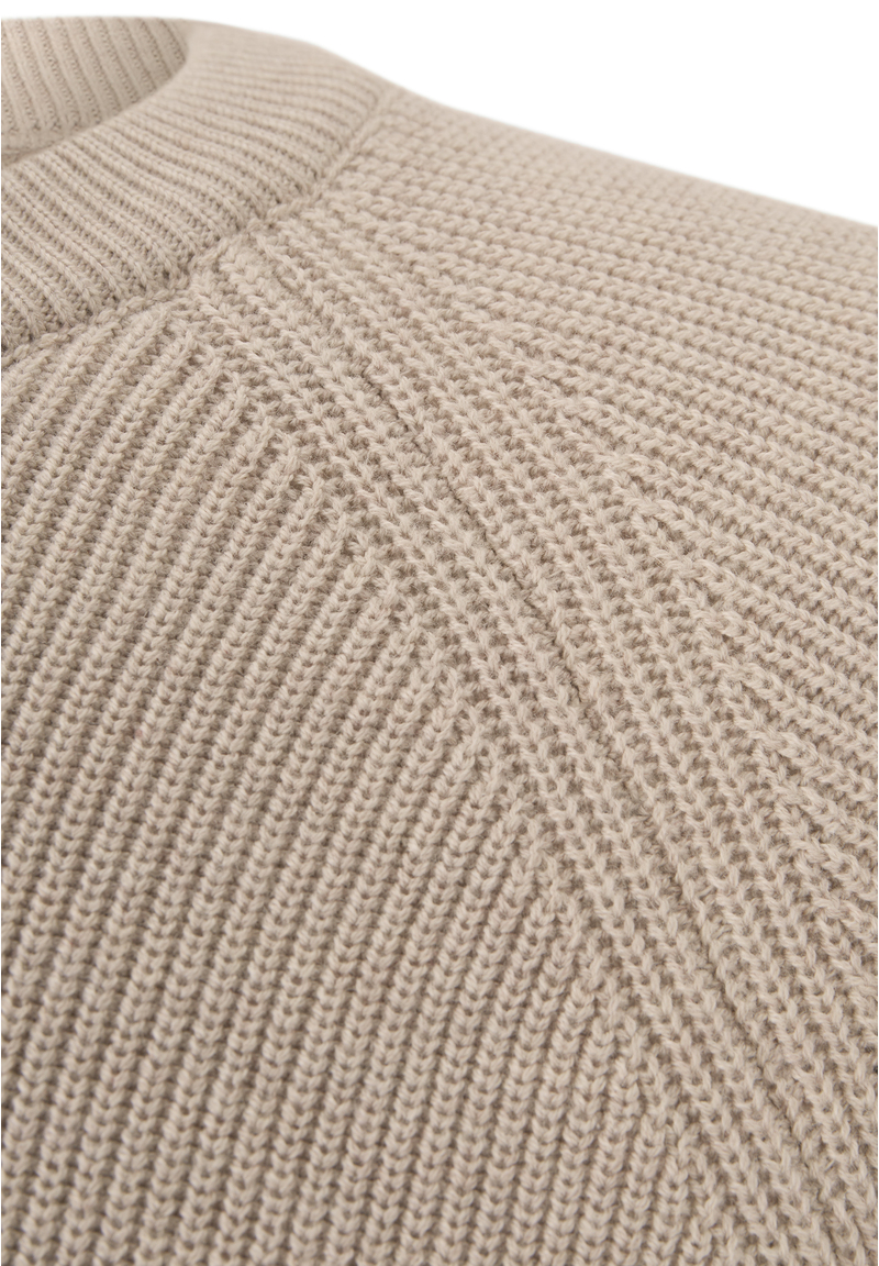 Pullover Raglan Baumwoll Mix, beige melange