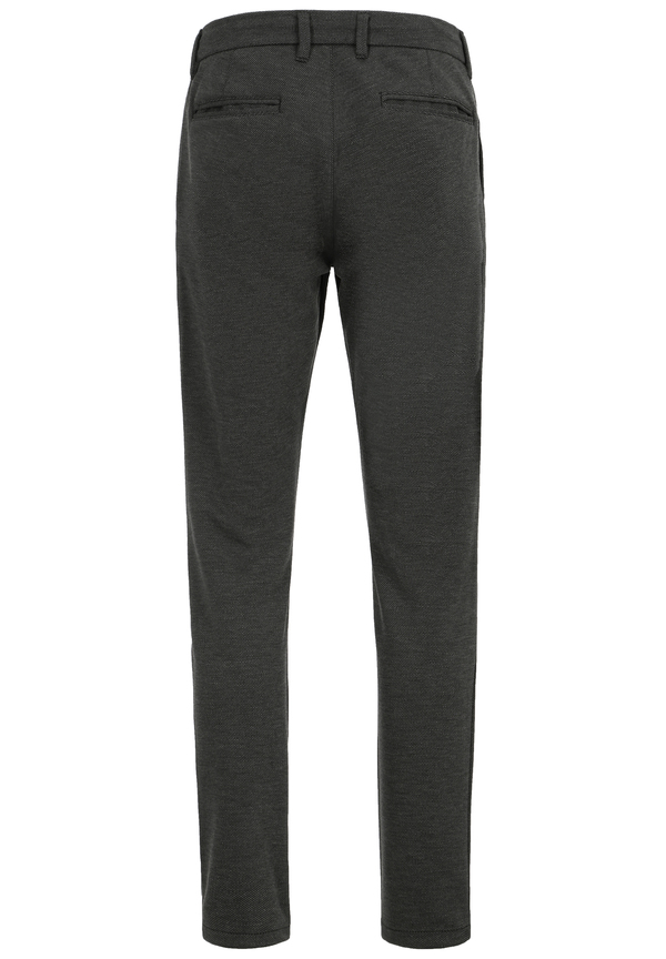 Herren Hose Fil a Fil elastisch, anthrazit