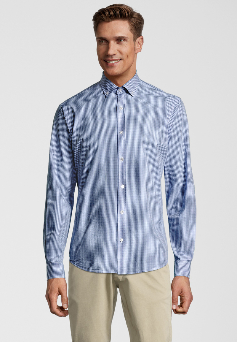 Hemd Vichy-Karo, Marine Frontansicht