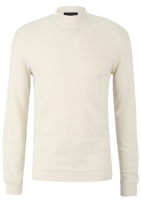 Pullover Stehbund Soft Touch, creme Detailansicht 2