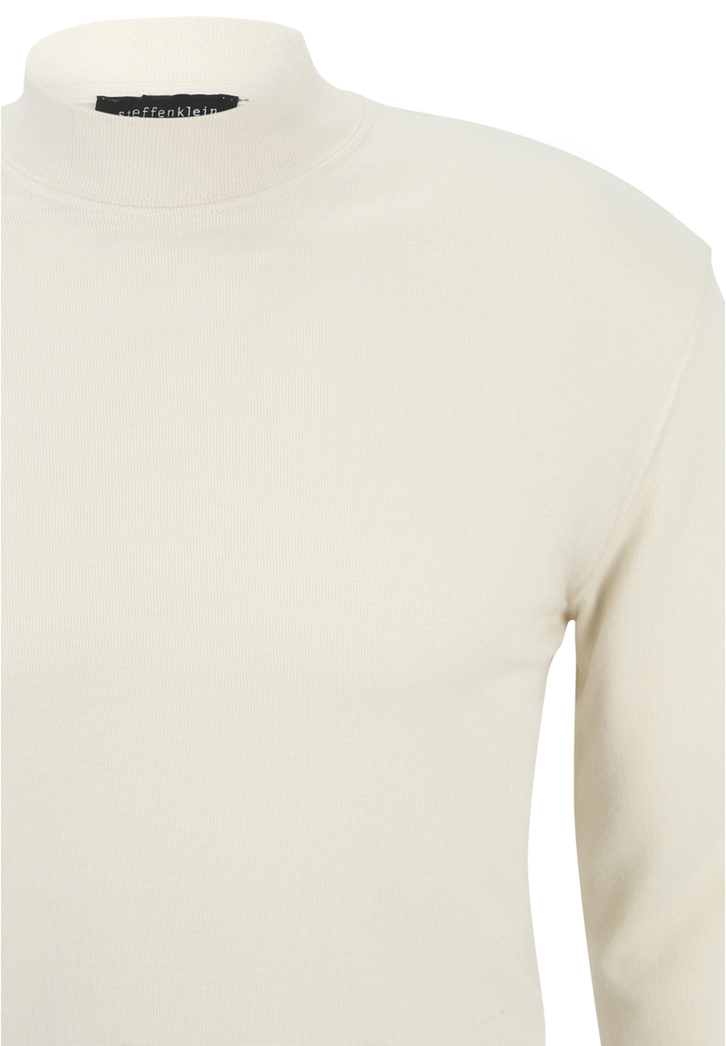 Pullover Stehbund Soft Touch, creme