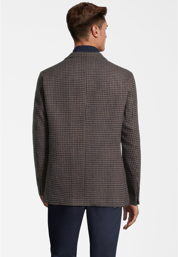 Sakko Woll-Mix, braun Rückansicht