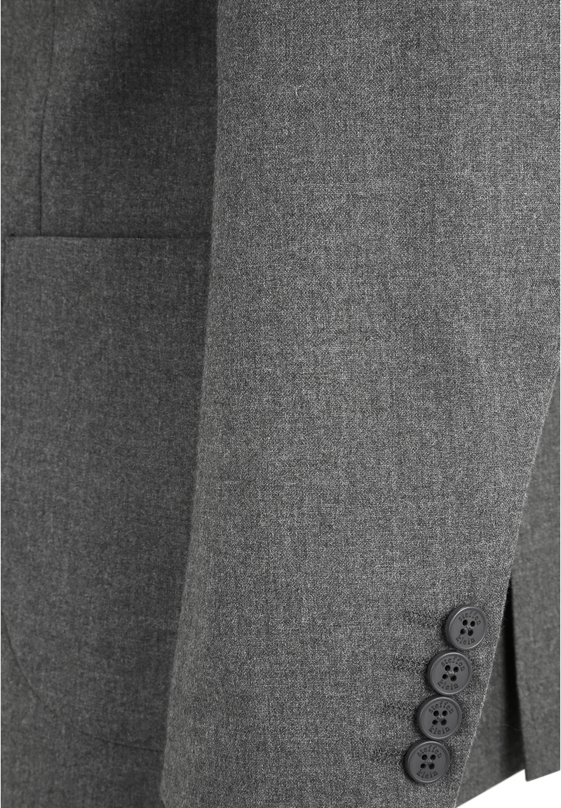 Sakko aufgesetzte Taschen, grau melange