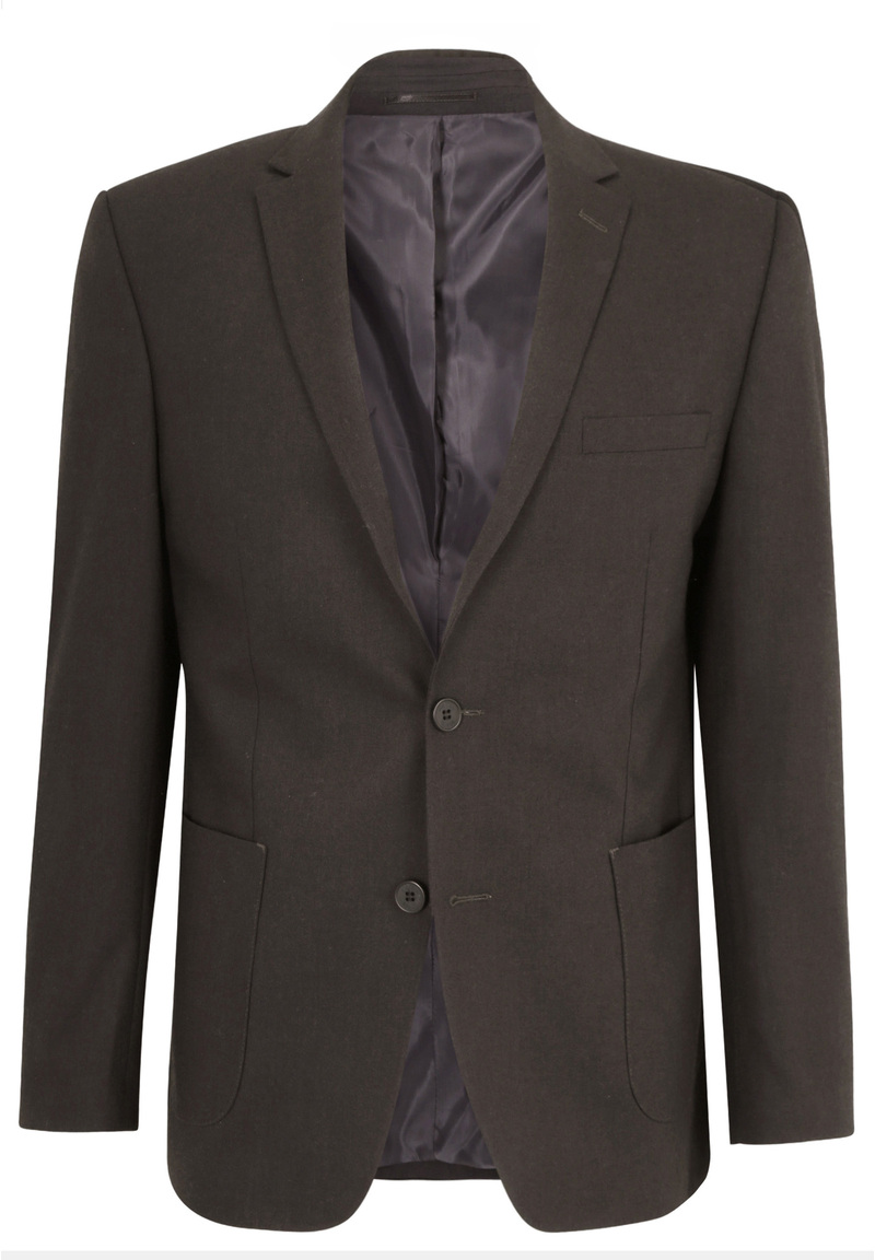 Sakko aufgesetzte Taschen, taupe Detailansicht 2