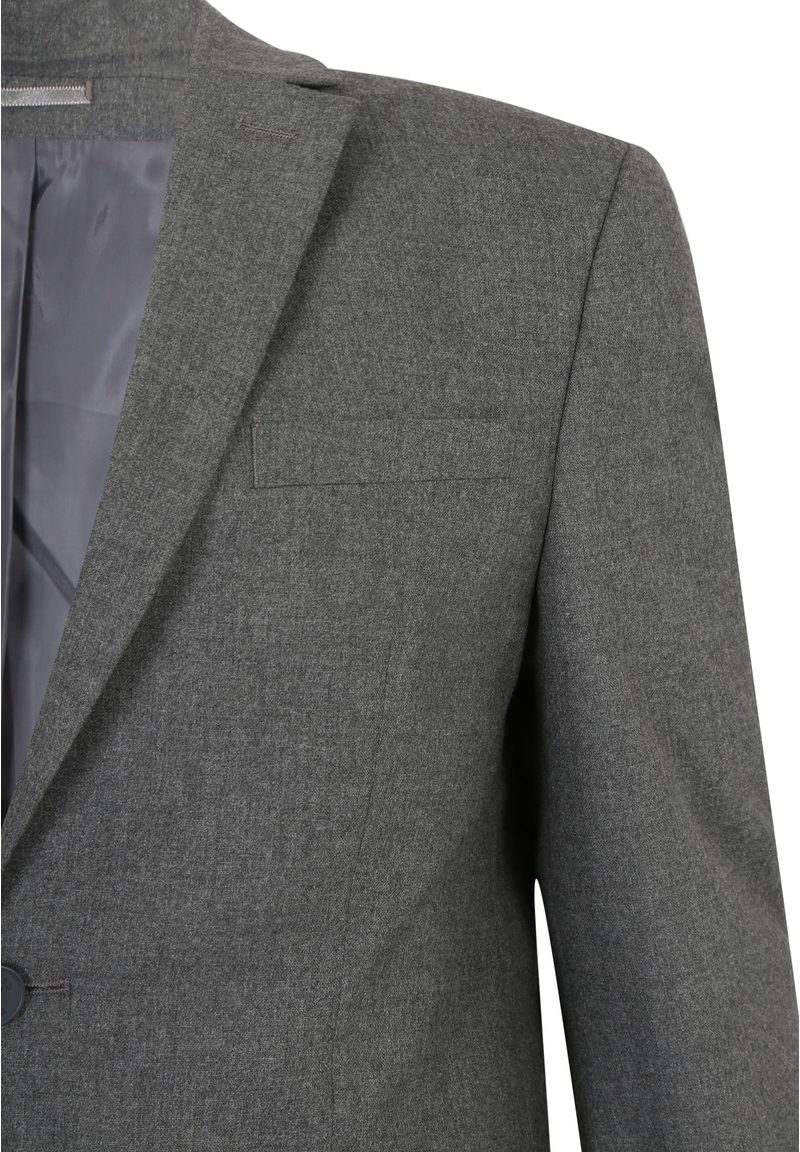 Anzug Slim Fit elastisch, grau melange