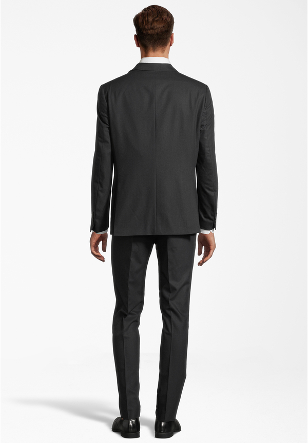 Anzug Slim Fit elastisch, graphit Rückansicht